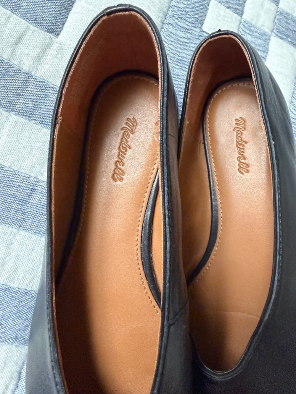 Madewell Leather Mylie Ballet Flat, Black, Size 6.5 - Picture 3 of 6